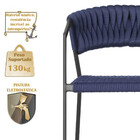 4 Cadeiras Atenas Tricô Náutico E Alumínio Com Proteção Uv Pa