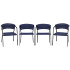 4 Cadeiras Atenas Tricô Náutico E Alumínio Com Proteção Uv Pa