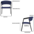 4 Cadeiras Atenas Tricô Náutico E Alumínio Com Proteção Uv Pa