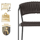 4 Cadeiras Atenas Tricô Náutico E Alumínio Com Proteção Uv Pa