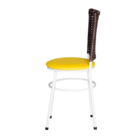 4 Cadeiras Brancas Para Cozinha Hawai Cappuccino  Amarelo