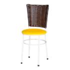 4 Cadeiras Brancas Para Cozinha Hawai Cappuccino  Amarelo