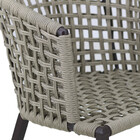 4 Cadeiras Corda Náutica Bali E Mesa Tampo Ripado Em Alumínio