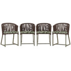 4 Cadeiras De Jantar Área Noronha Em Alumínio Com Pintura Fen