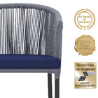 4 Cadeiras De Jantar Área Noronha Em Alumínio Com Pintura Pre