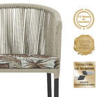 4 Cadeiras De Jantar Área Noronha Em Alumínio Com Pintura Pre