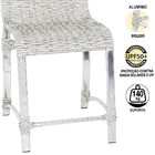 4 Cadeiras De Jantar Haiti Em Alumínio Para Cozinha, Edícula,