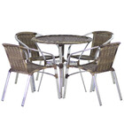 4 Cadeiras E Mesa Com Tampo Varanda Piscina Jardim