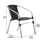 4 Cadeiras E Mesa Com Tampo Varanda Piscina Jardim