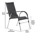 4 Cadeiras E Mesa Tampo Tramado, 2 Espreguiçadeiras E Mesa Em