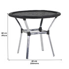 4 Cadeiras E Mesa Tampo Tramado, 2 Espreguiçadeiras E Mesa Em