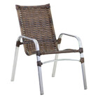 4 Cadeiras Emily E Mesa Emily Tampo Tramado Em Alumínio Trama