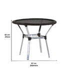 4 Cadeiras Emily E Mesa Emily Tampo Tramado Em Alumínio Trama