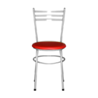 4 Cadeiras Epoxi Cinza Para Cozinha  Vermelho