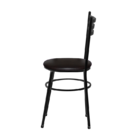 4 Cadeiras Epoxi Preta Para Cozinha  Marrom