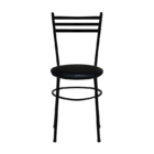 4 Cadeiras Epoxi Preta Para Cozinha  Preto