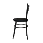 4 Cadeiras Epoxi Preta Para Cozinha  Preto