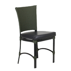 4 Cadeiras Florata Com Mesa Com Tampo Ripado Em Alumínio E Co