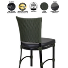 4 Cadeiras Florata Com Mesa Com Tampo Ripado Em Corda Náutica