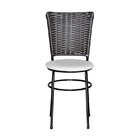 4 Cadeiras Para Cozinha Preta Hawai Marrom Branco