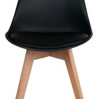 4 Cadeiras Pretas Para Biblioteca Resistente