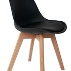 4 Cadeiras Pretas Para Biblioteca Resistente