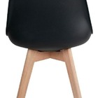 4 Cadeiras Pretas Para Biblioteca Resistente