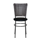 4 Cadeiras Pretas Para Cozinha Hawai Café  Preto