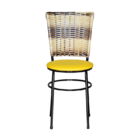 4 Cadeiras Pretas Para Cozinha Hawai Cappuccino Premium  Amar