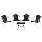 4 Cadeiras Toquio 1 Mesa Baixa Colombia Para Área Externa, Ed