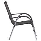 4 Cadeiras Vênus Alumínio E Mesa Com Tampo Tramado Para Jardi