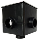 4 Caixa De Passagem Brustec Quadrada Tampa Inox 9,50 X 9,50