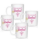 4 Canecas Lembrancinha Personalizadas Para Daminha - Disney