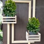 4 Chefleras Verde Artificiais Com 52cm De Altura Folhas Reali