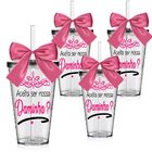 4 Copos Convite Personalizados Para Daminha