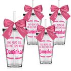 4 Copos Convite Personalizados Para Daminha - Doce Mesmo