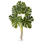 4 Costela De Adão Artificial De Luxo Folhas Em Silicone E Toq