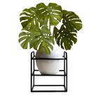 4 Costela De Adão Artificial De Luxo Folhas Em Silicone E Toq