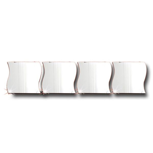 4 Espelho 25 X 106 Multiuso De Acrílico Bandeiras