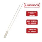 4 Espetos Duplo De Inox 70cm Para Churrasqueira, Churrasco