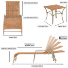 4 Espreguiçadeiras Catar E 4 Mesas Garden Corda Náutica Cor F
