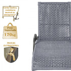 4 Espreguiçadeiras Catar E 4 Mesas Garden Corda Náutica Cor P