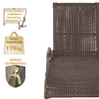 4 Espreguiçadeiras Reclinavel Catar Marrom Corda Nautica Tram