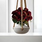 4 Flores Artificiais Vermelhas Buquê De Rosas Realistas Ideal