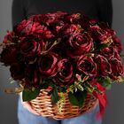4 Flores Artificiais Vermelhas Buquê De Rosas Realistas Ideal