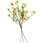 4 Flores De Mosquitinho Amarelo Permanente Para Arranjos Perf