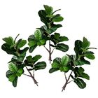 4 Folhagens Artificiais Árvore Ficus Lirata 90cm Toque E Apar