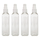 4 Frascos Spray Borrifador 100ml Cilindrico Alto