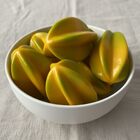 4 Frutas Artificiais De Carambola Com Acabamento Realista, Pe