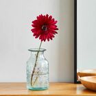 4 Gerberas Artificiais Vermelha Realista Com Haste Flexível D